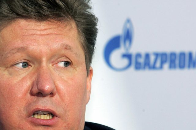 Russian Gazprom chief Alexey Miller answ