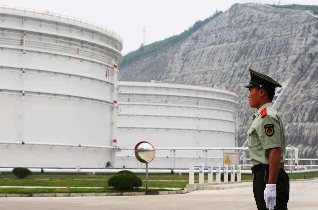 Китай хранилище нефти