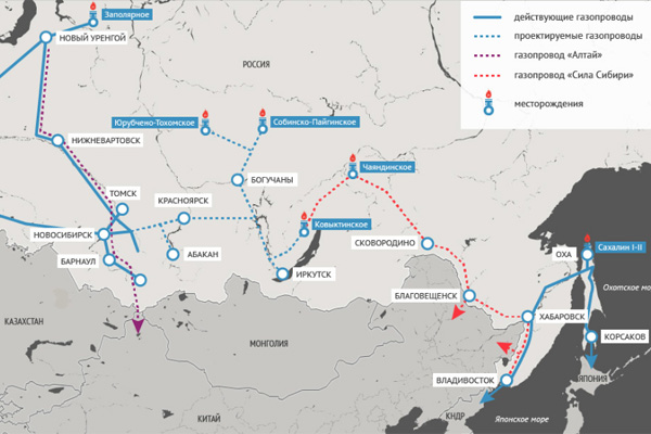 Сила Сибири 2 Газпром КНР